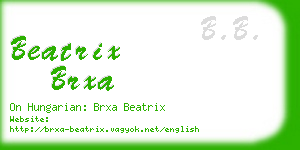 beatrix brxa business card
